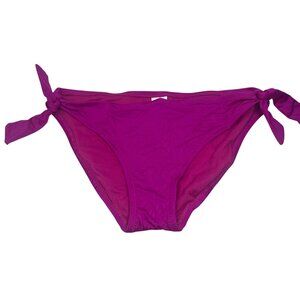 Mossimo Swimsuit Bikini Bottom Womens Medium Purple Tie Sides New